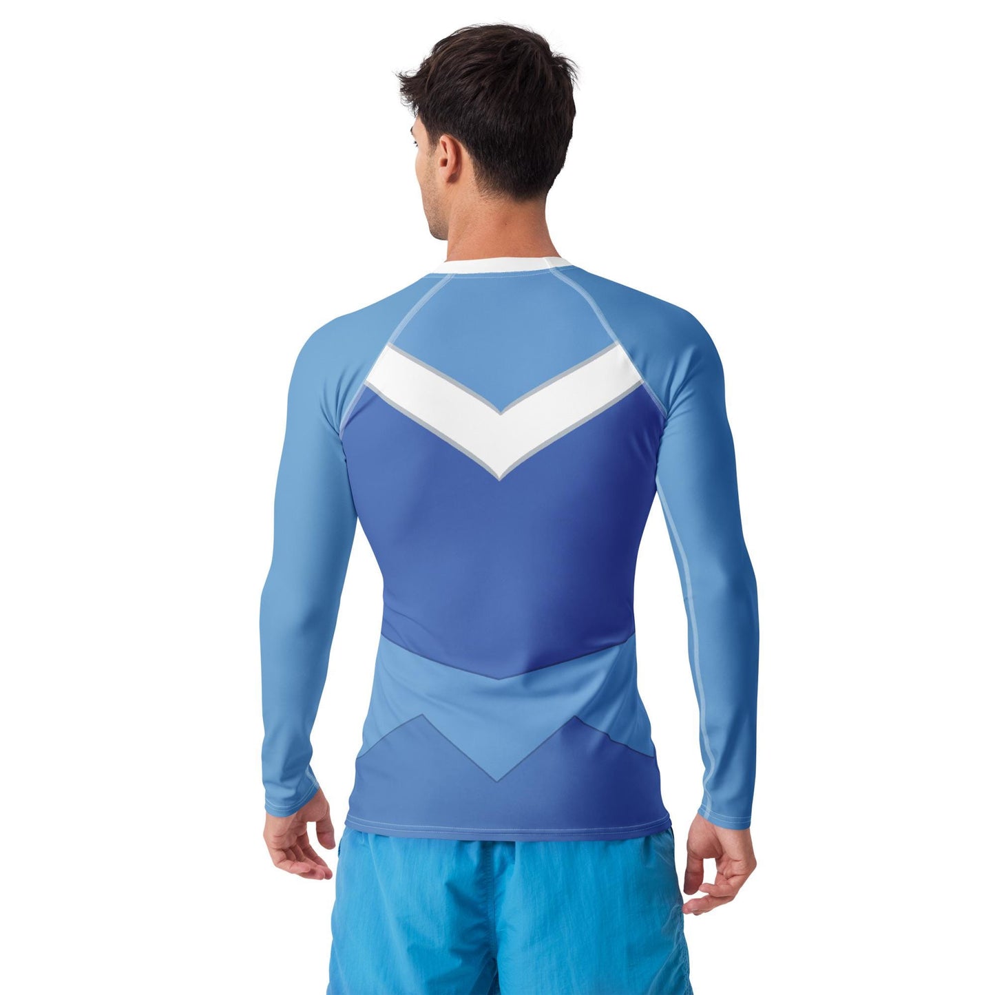 RUSH ORDER: Men's Blue Aurora Inspired ATHLETIC Long Sleeve