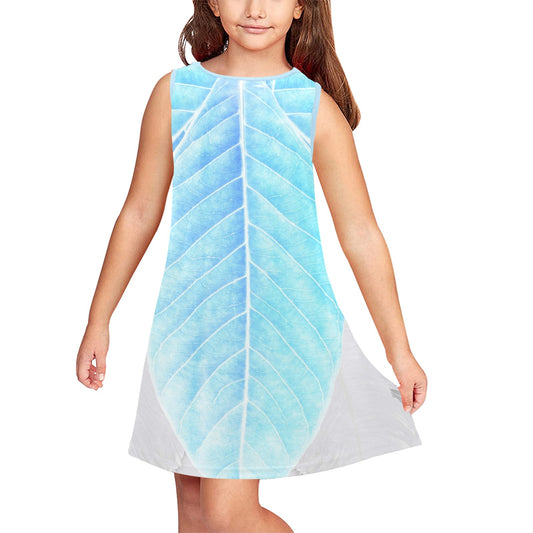 Kid's Periwinkle Tinkerbell Inspired Sleeveless Dress