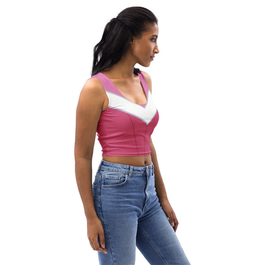 Women's Pink Aurora Inspired Crop Top