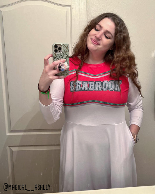 ZOMBIES 3 Inspired All-over print long sleeve midi dress