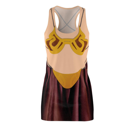 Women's Slave Leia Inspired Racerback Dress