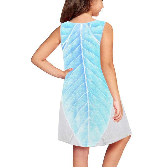 Kid's Periwinkle Tinkerbell Inspired Sleeveless Dress