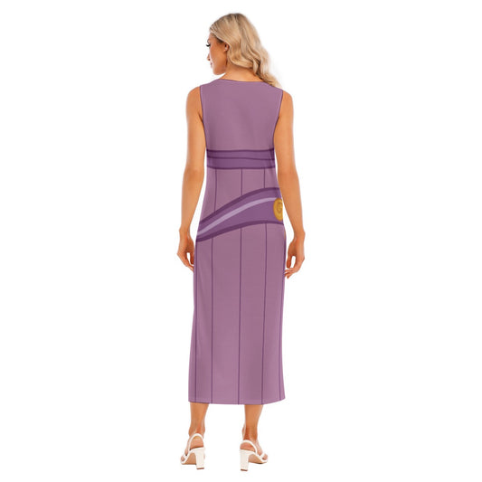 Megara Inspired Sleeveless Maxi Dress