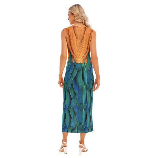 Heihei Inspired Sleeveless Maxi Dress