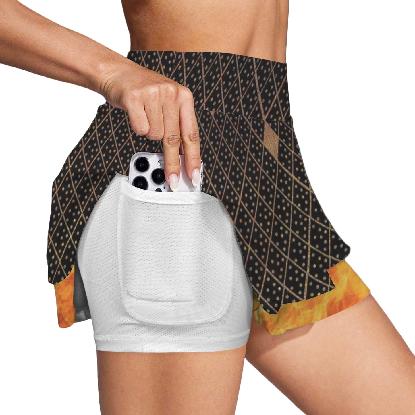Ember Inspired Ruffle Skater Skort