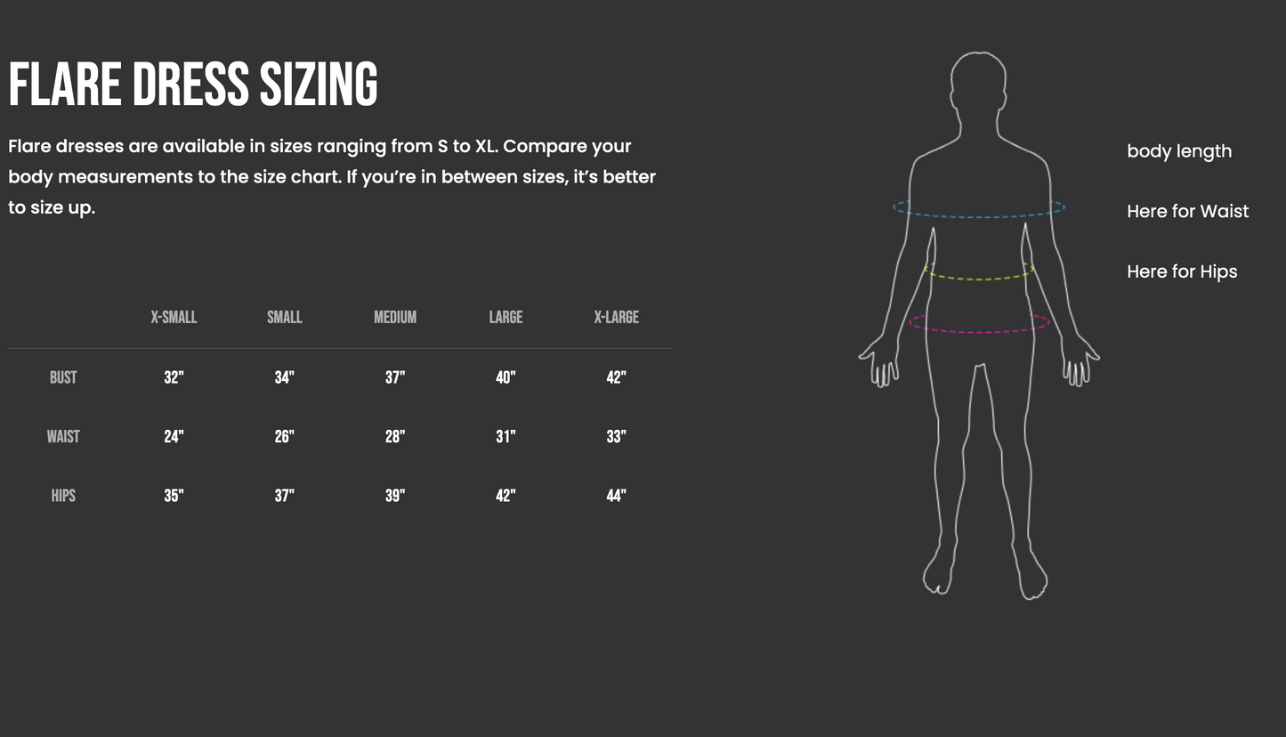 a diagram of a woman's dress size guide