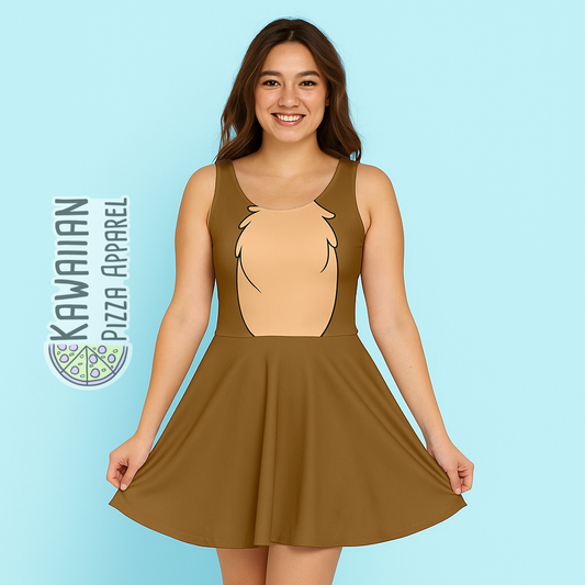 Chip and Dale Chip Inspired Skater Dress