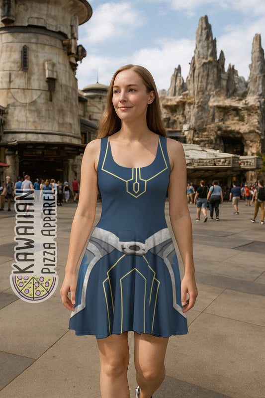 Mandalore Ahsoka Tano Inspired Skater Dress