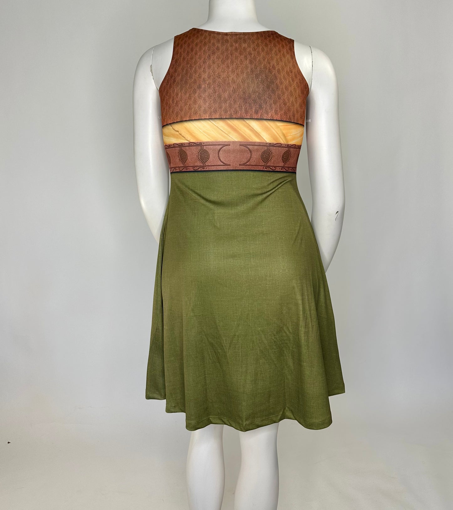 Raya Inspired Sleeveless Flare Dress