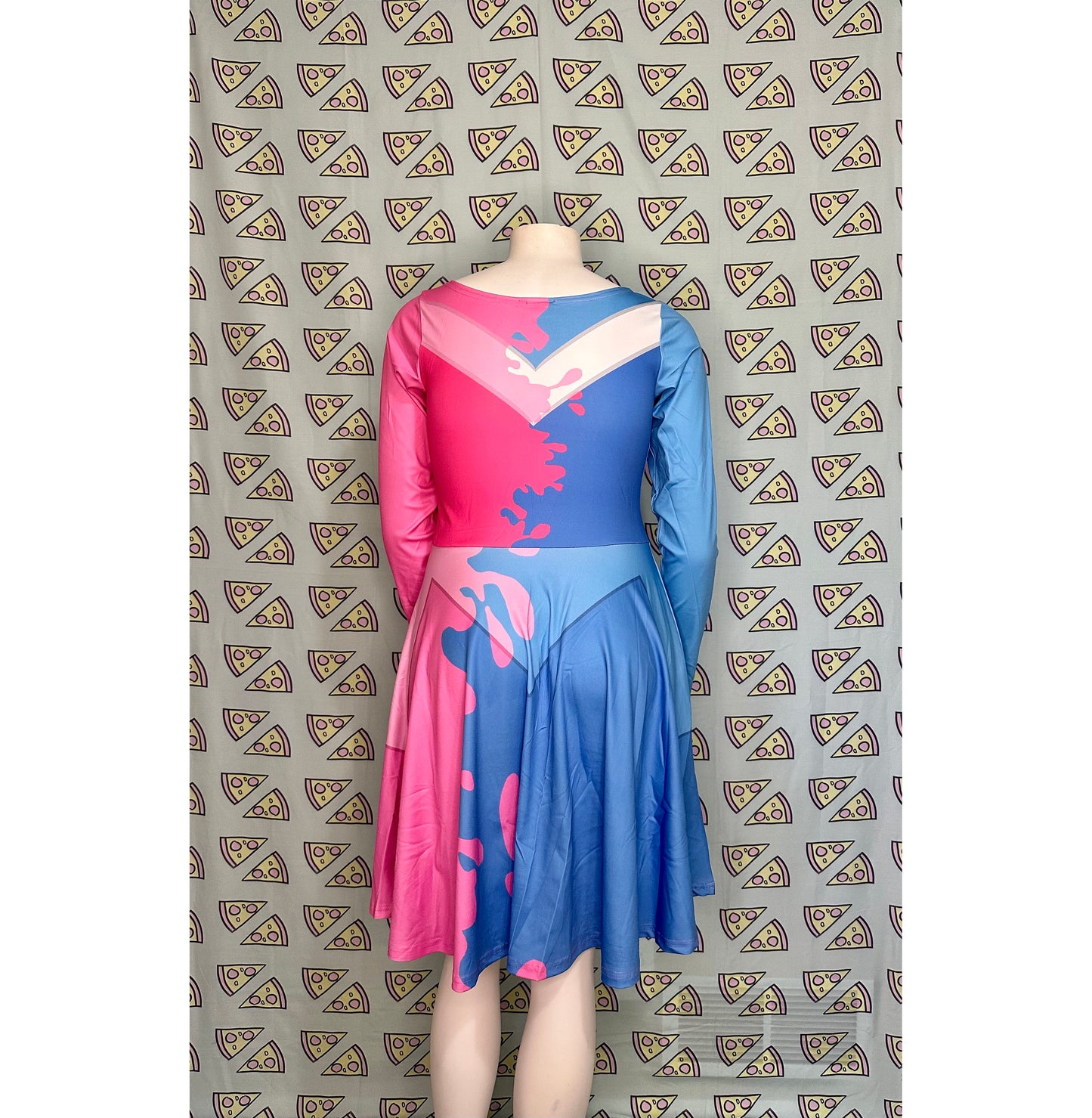 Aurora Make It Pink Make It Blue Sleeping Beauty Inspired Long Sleeve Skater Dress