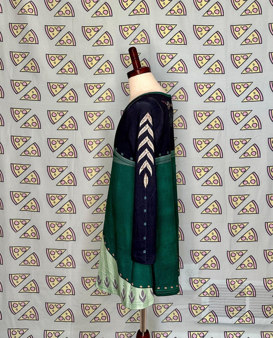 Kid's Queen Anna Inspired Long Sleeve Dress