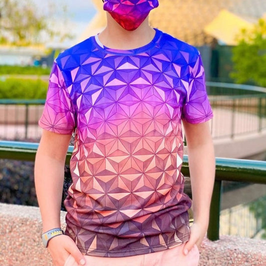 Men's Nighttime Spaceship Earth Inspired Shirt
