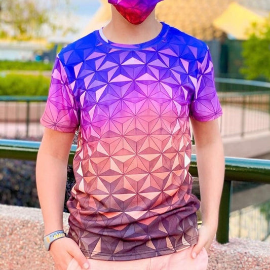 RUSH ORDER: Men's Nighttime Spaceship Earth Inspired Shirt
