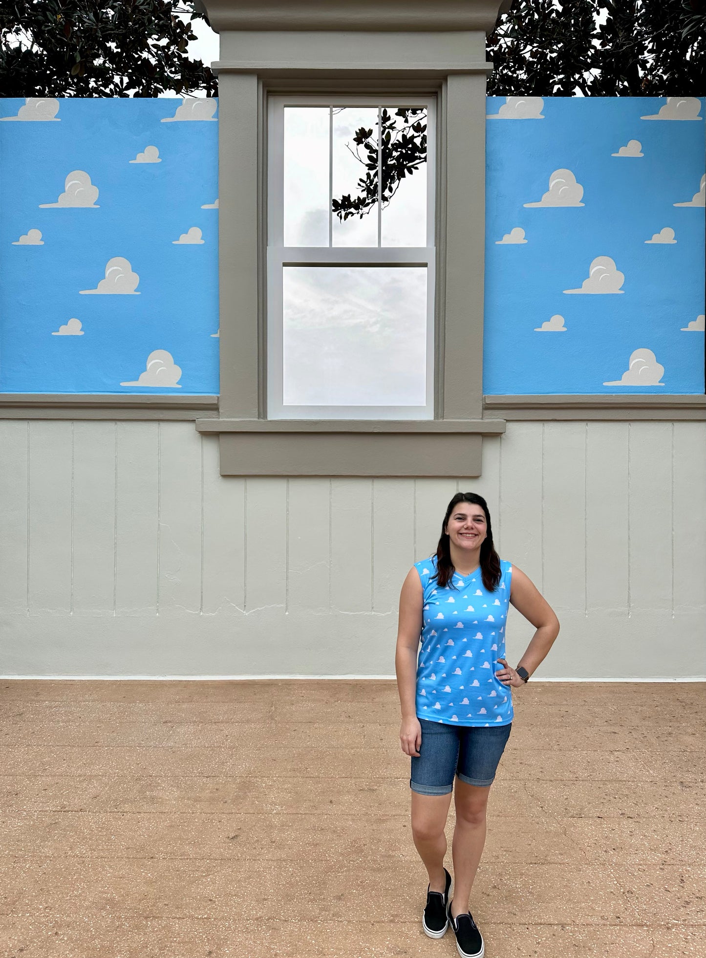 Women's Cloud Wallpaper Inspired Basketball Tank Top