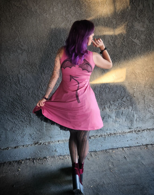 Pain  Inspired Sleeveless Flare Dress