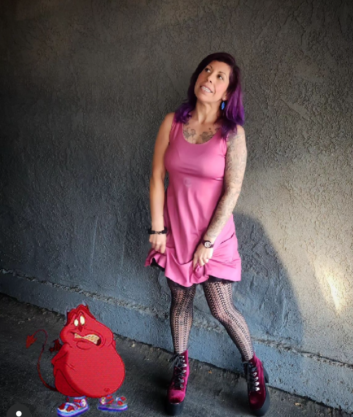 Pain Inspired Sleeveless Dress