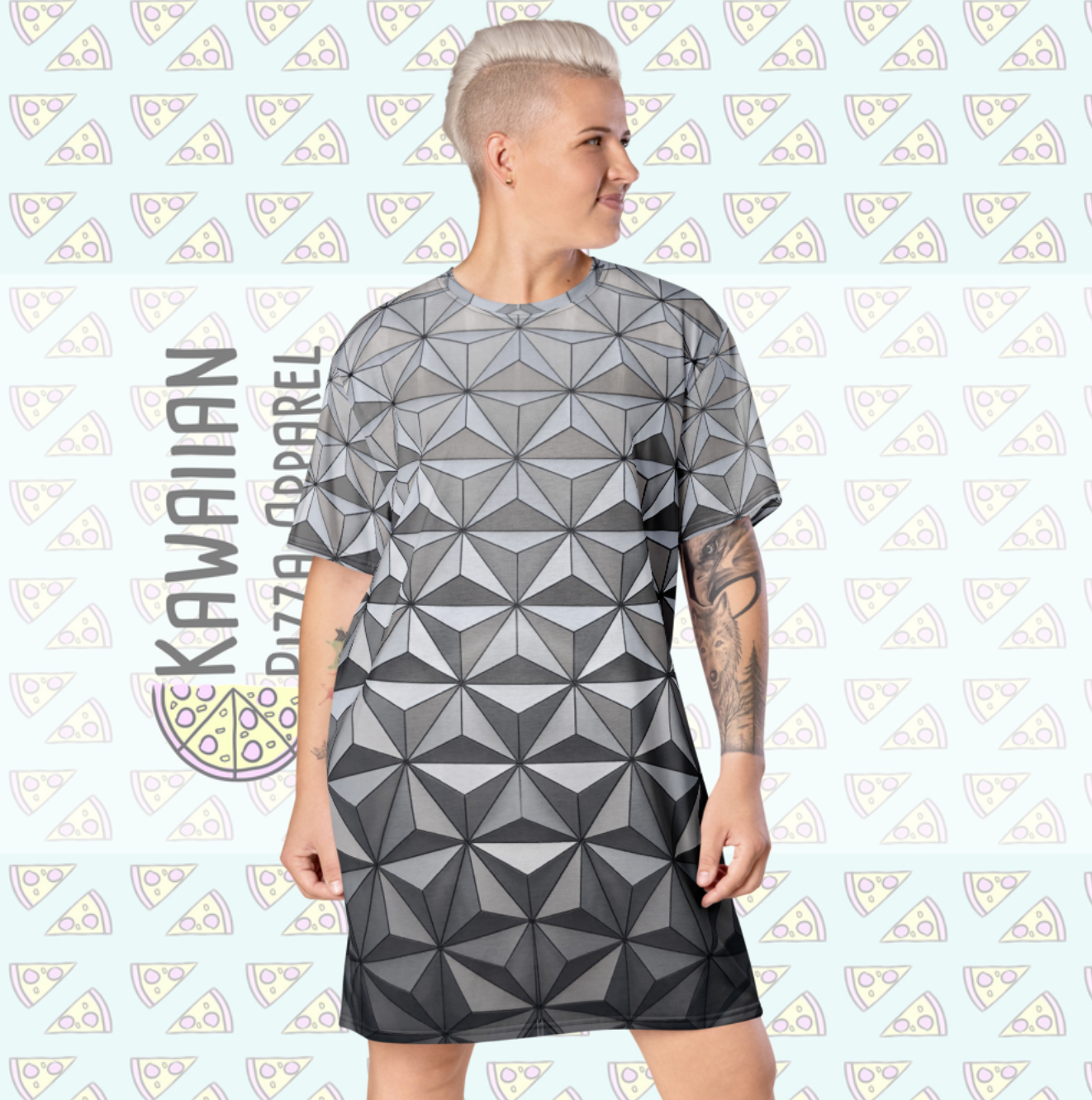 RUSH ORDER: Spaceship Earth Inspired T-shirt dress