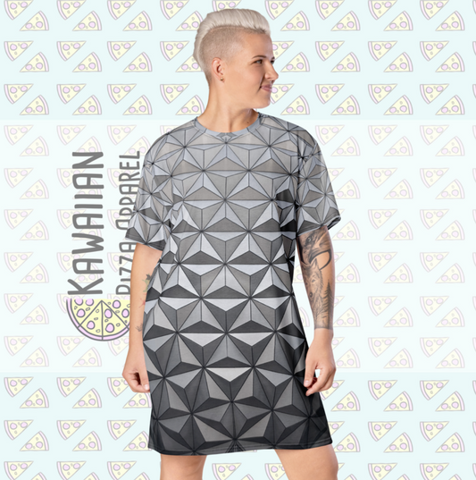 RUSH ORDER: Spaceship Earth Inspired T-shirt dress