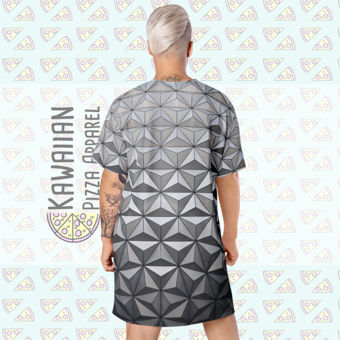 RUSH ORDER: Spaceship Earth Inspired T-shirt dress