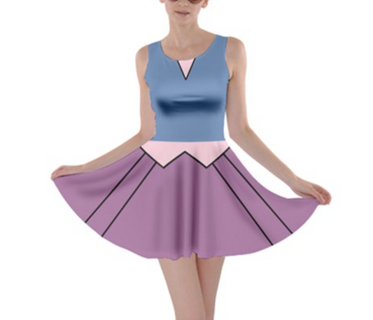 Webby DuckTales Inspired Skater Dress