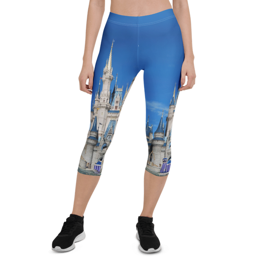 Cinderella Castle Inspired Capri Leggings