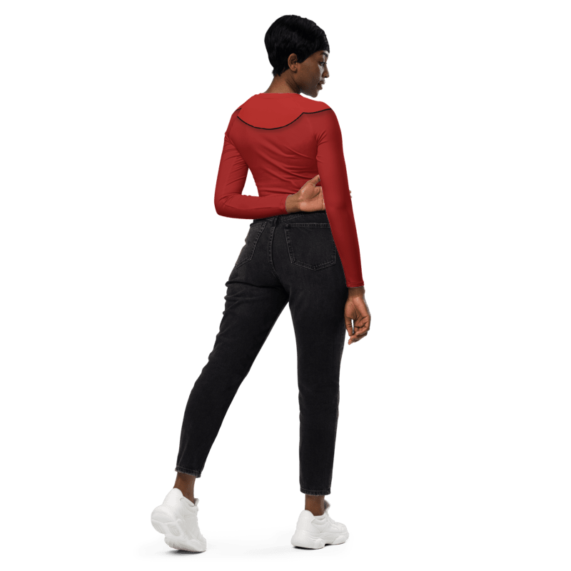 RUSH ORDER: Sorcerer Mickey Recycled long sleeve crop top