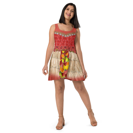 Chief Moana Inspired Skater Dress