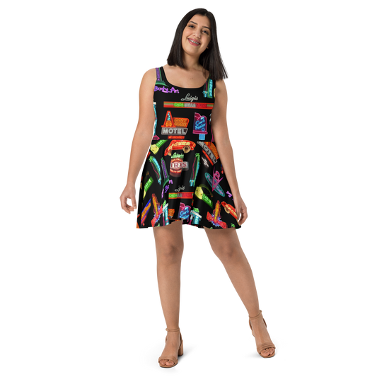 Cars Land Neon Inspired Skater Dress