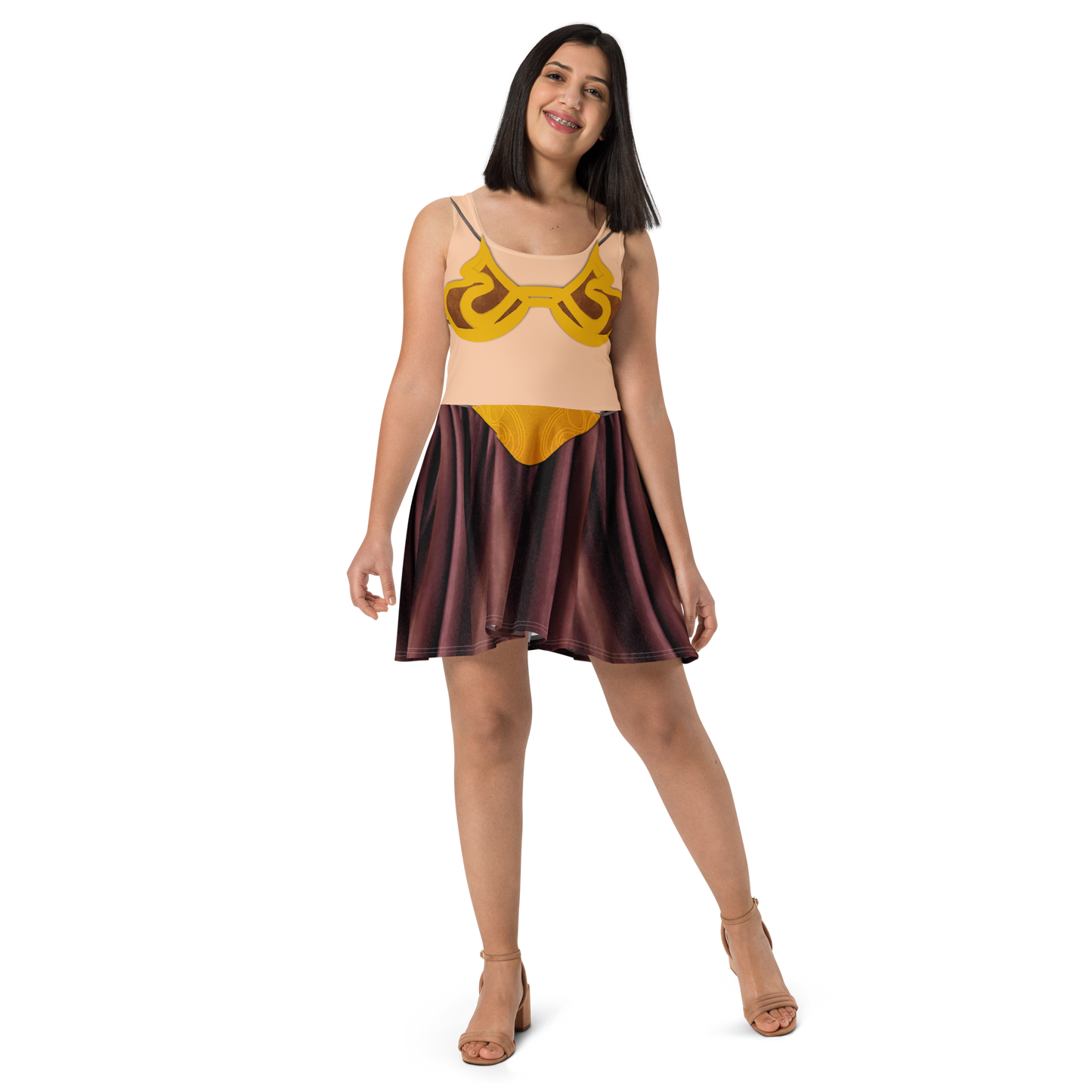 Slave Leia Inspired Skater Dress