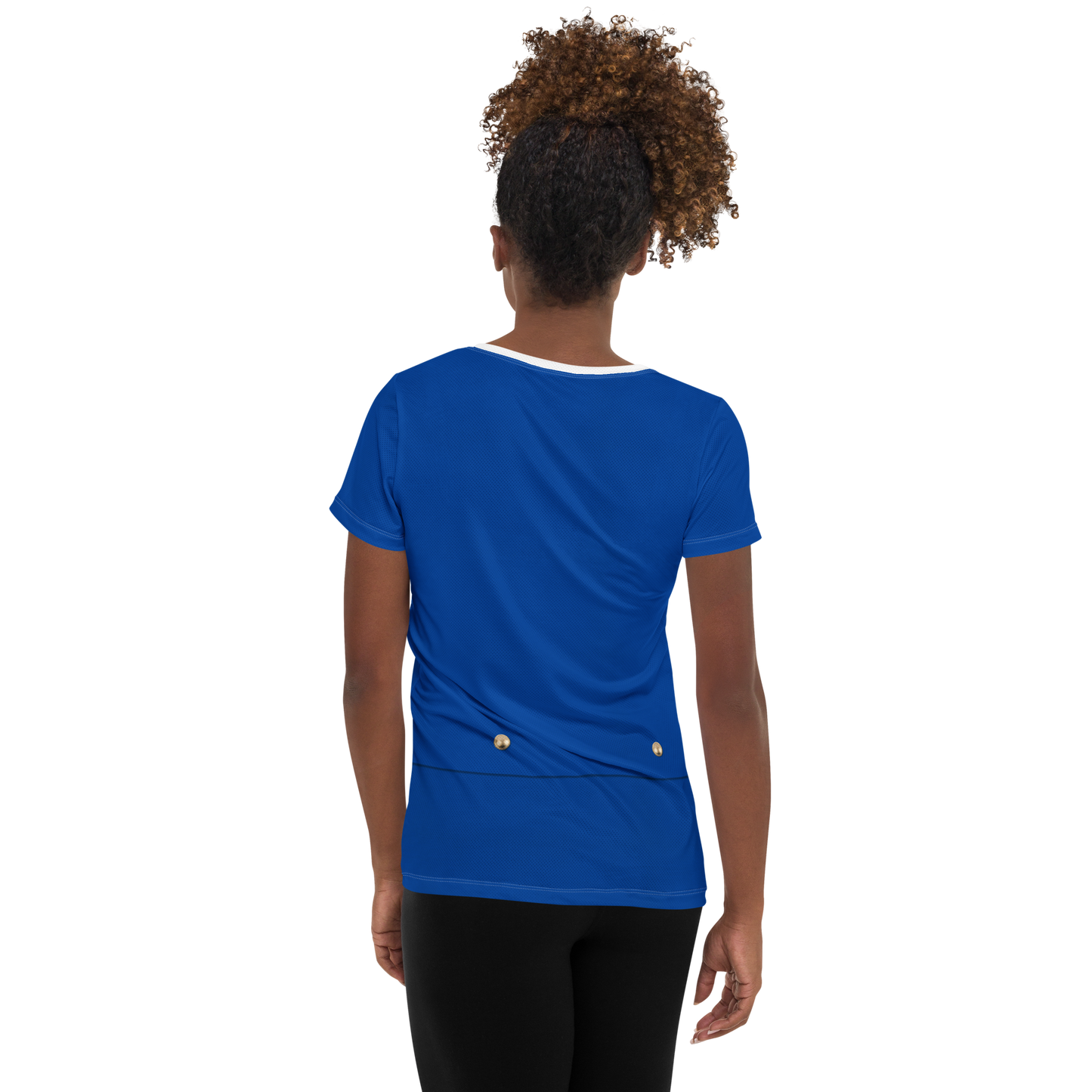 Women's Small World Cast Member Inspired ATHLETIC Short Sleeve Shirt