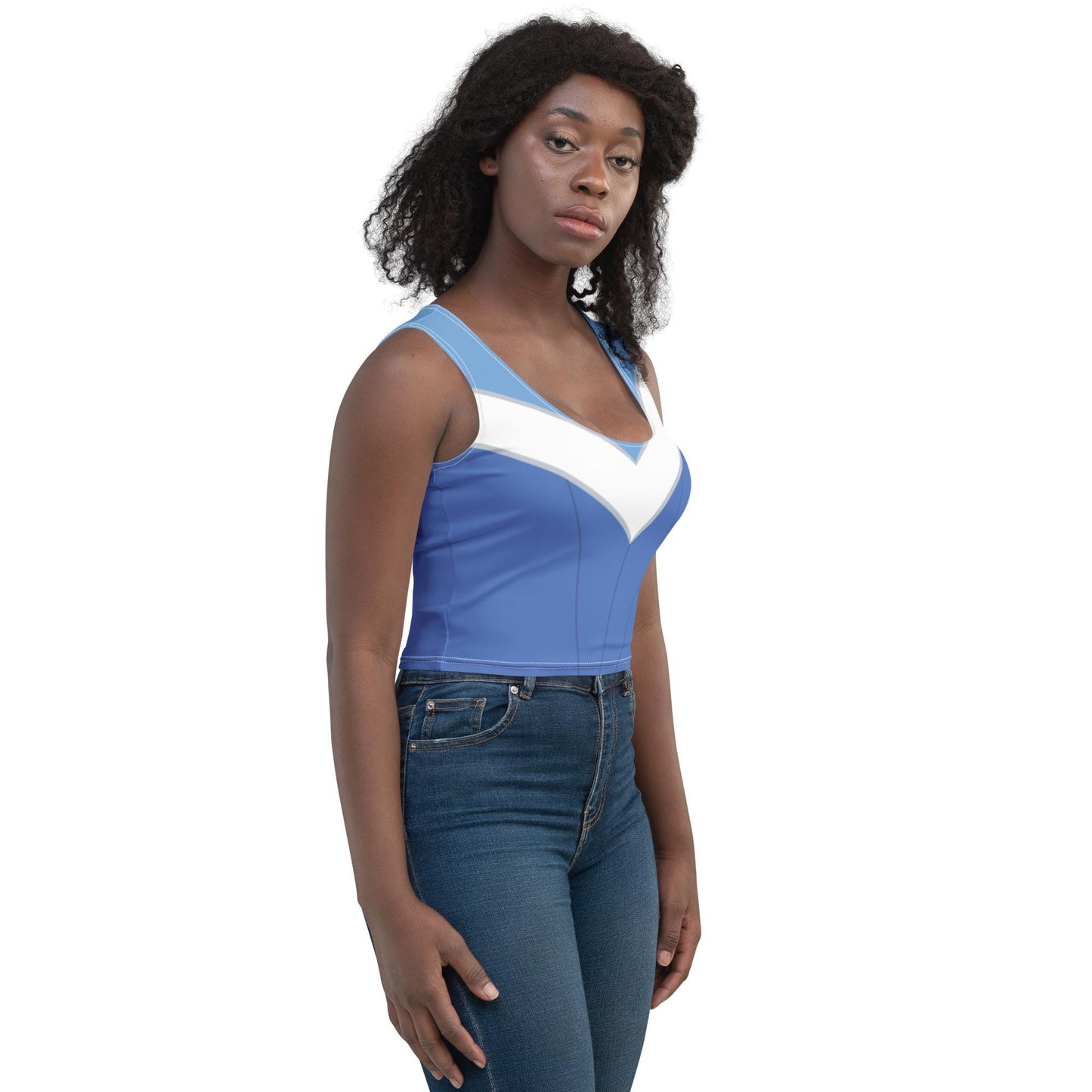 RUSH ORDER: Blue Aurora Inspired Crop Top