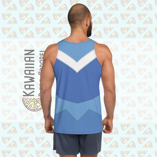 Unisex Blue Aurora Inspired Tank Top