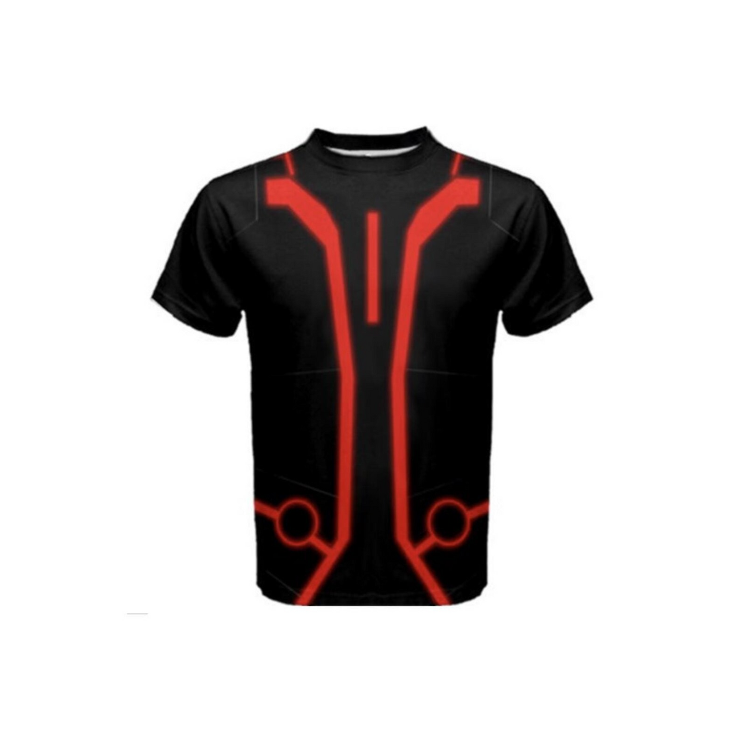 Men's Tron Red Inspired ATHLETIC Short Sleeve Shirt