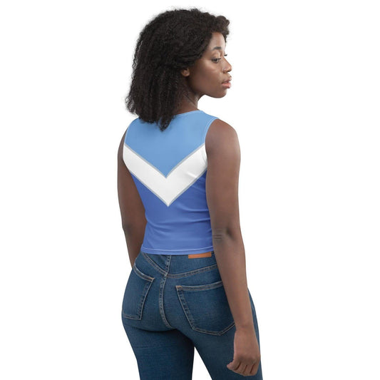 Women's Blue Aurora Inspired Crop Top