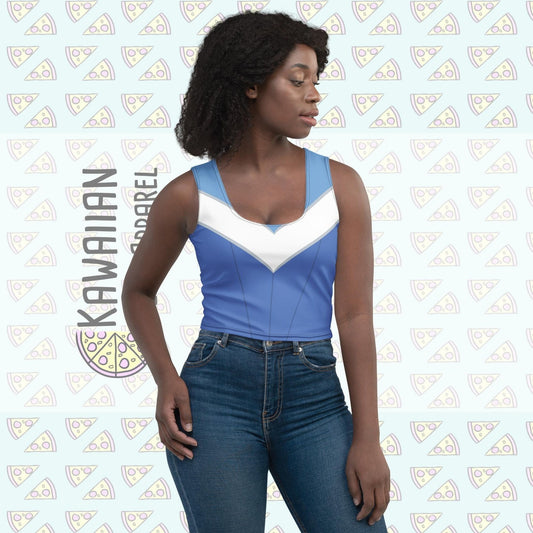 RUSH ORDER: Blue Aurora Inspired Crop Top