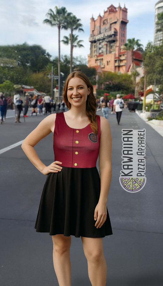 Bellhop Tower of Terror Inspired Skater Dress