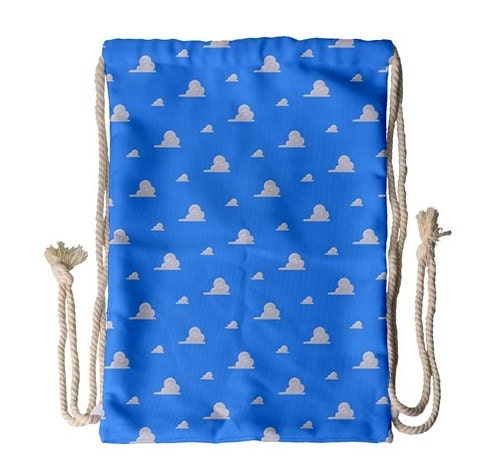 Cloud Wallpaper Inspired Drawstring Backpack