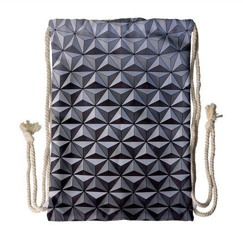 Spaceship Earth Inspired Drawstring Backpack