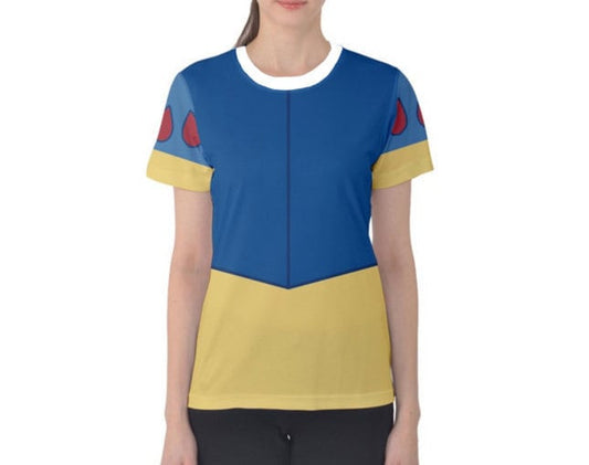 Women's Snow White and the Seven Dwarfs Inspired Short Sleeve Shirt