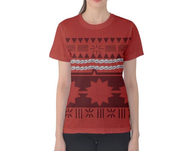 READY-to-SHIP Moana Inspired Shirt: Women's Sublimation Print - Size S