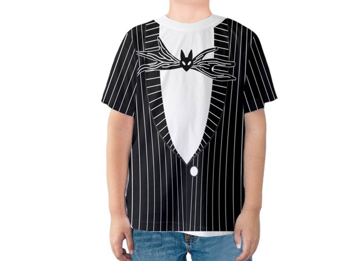 READY-to-SHIP Jack Skellington Inspired Kid's Shirt - Halloween Costume, Disneybound