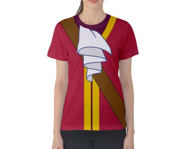 Women's Captain Hook Peter Pan Inspired ATHLETIC Short Sleeve Shirt