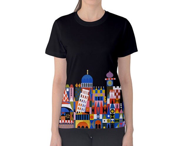 Women's It's A Small World Inspired Short Sleeve Shirt