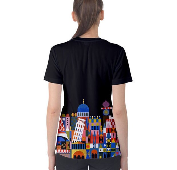 Women's It's A Small World Inspired Short Sleeve Shirt