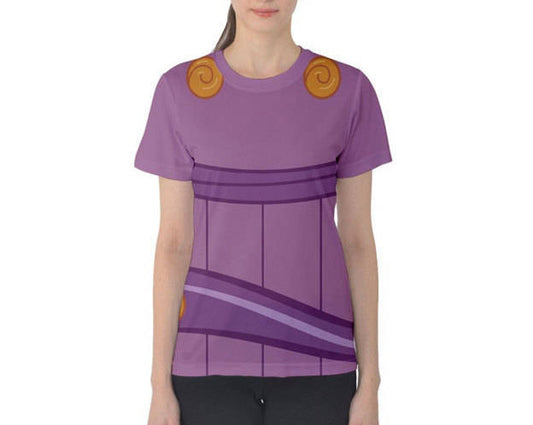 Women's Megara Inspired ATHLETIC Short Sleeve Shirt