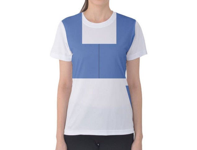 Women's Belle Town Dress Inspired ATHLETIC Short Sleeve Shirt