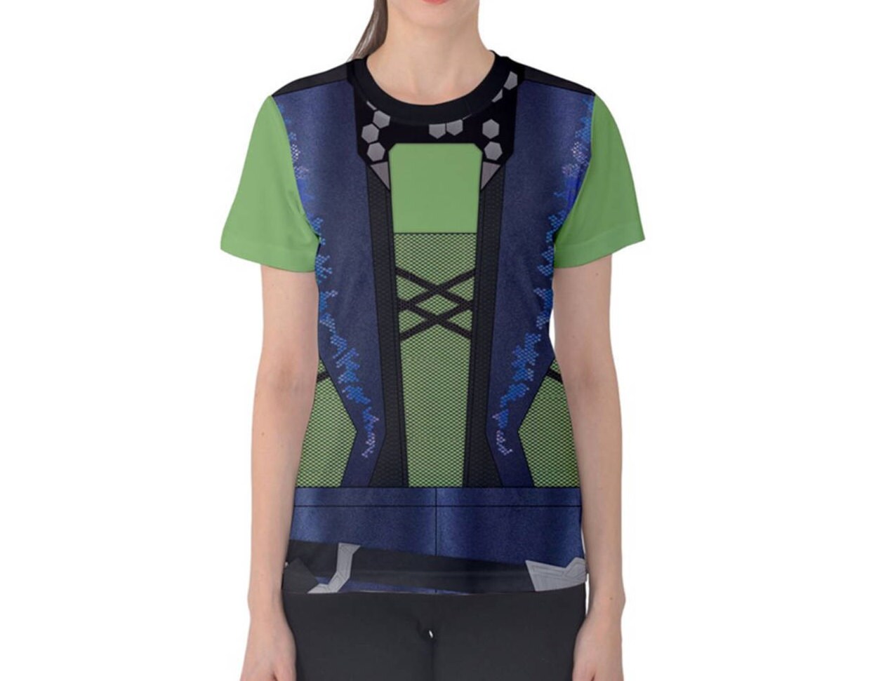 Women's Gamora Inspired ATHLETIC Short Sleeve Shirt
