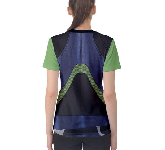 Women's Gamora Inspired ATHLETIC Short Sleeve Shirt