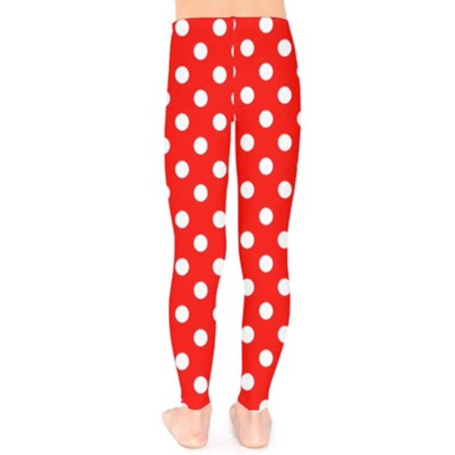 READY-to-SHIP Minnie Inspired Polka Dot Leggings: Baby & Kid's Sizes