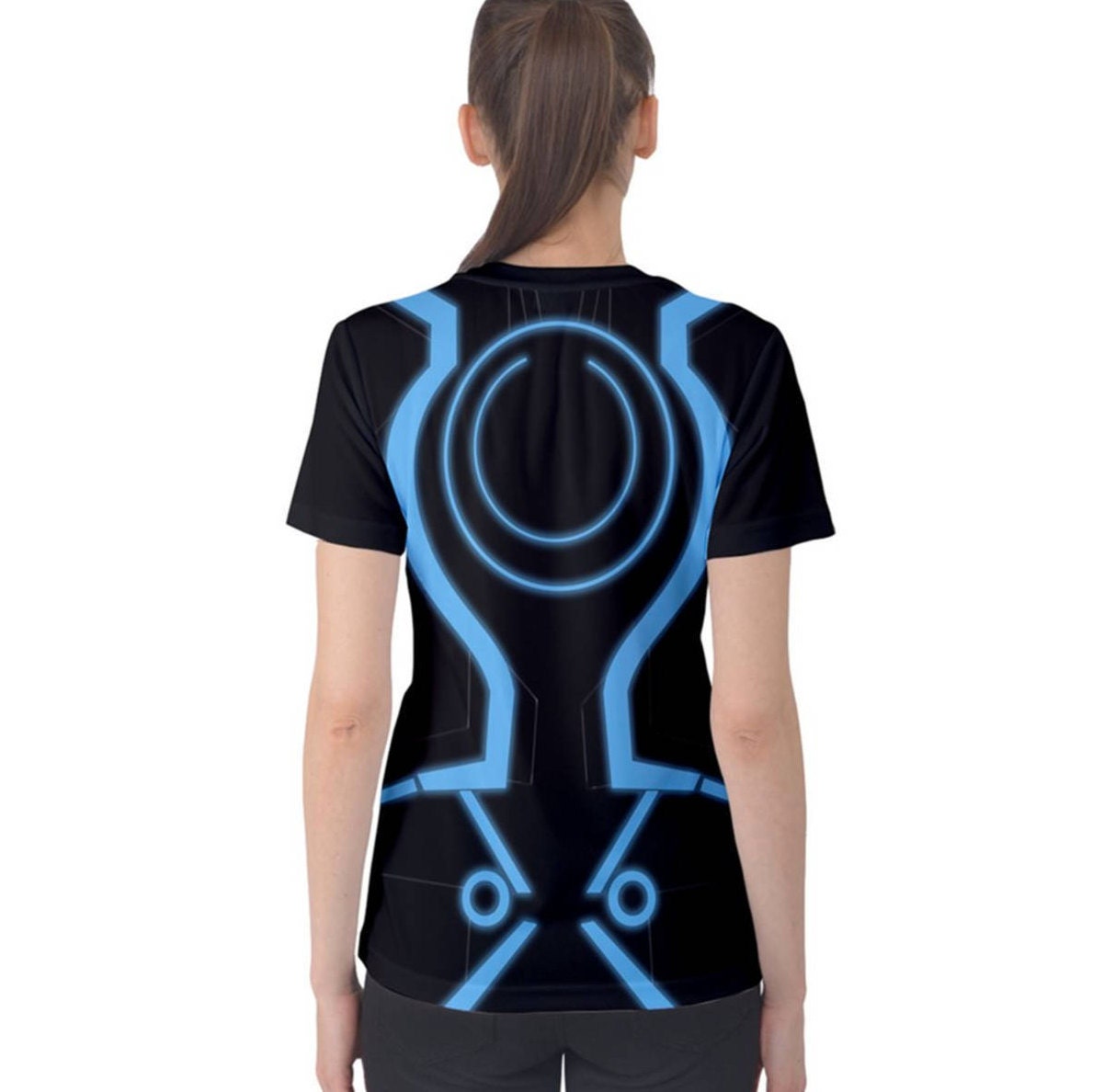 Women's Tron Legacy Inspired Short Sleeve Shirt
